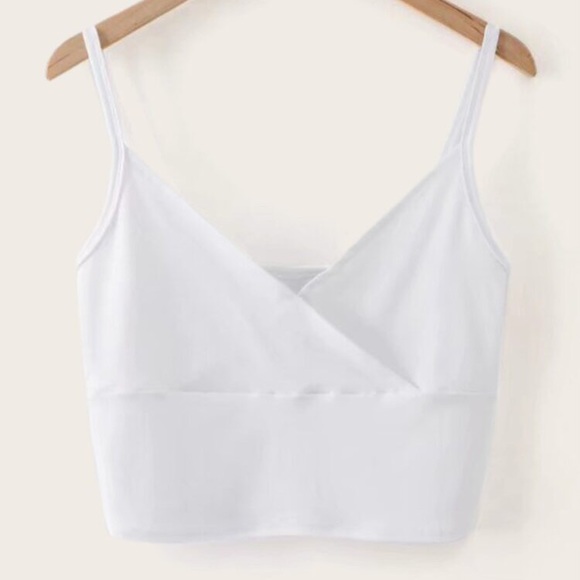Nasty Gal Tops - White cropped tank